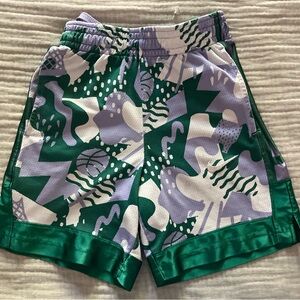 Nike Dri-FIT Green and Purple Shorts